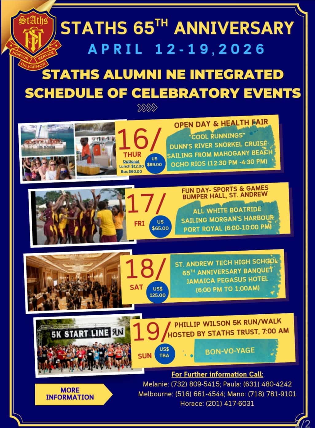 Staths Aumni Calendar 2026
